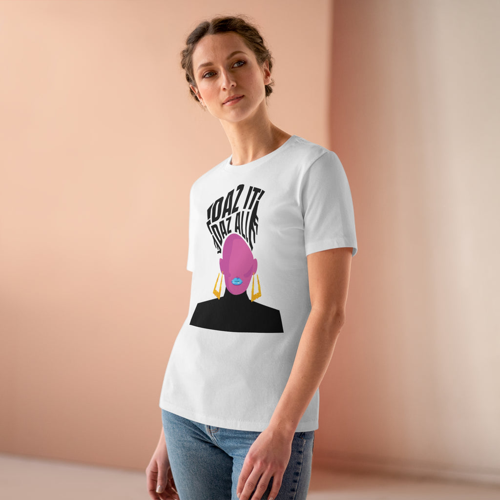 Daz It, Daz All- Women's Premium Tee (Blue Lip Logo)
