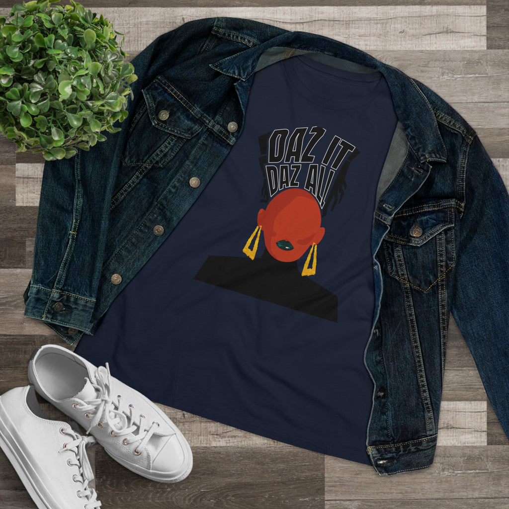 Daz It, Daz All- Women's Premium Tee (Black Lip Logo)