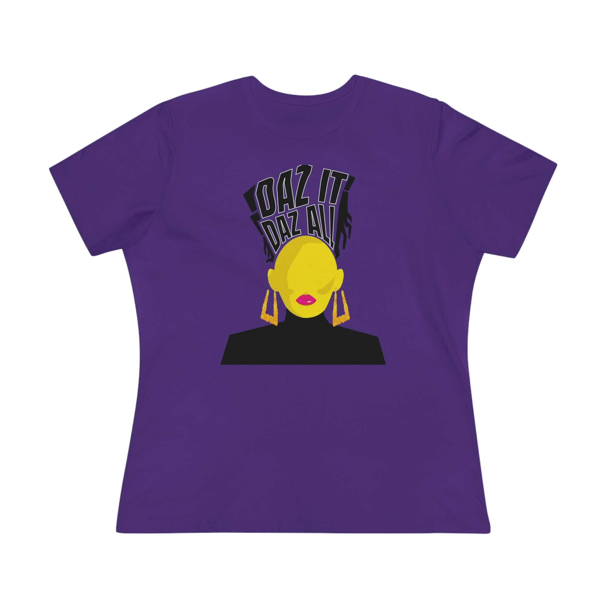 Daz It, Daz All- Women's Premium Tee (Pink Lip Logo)