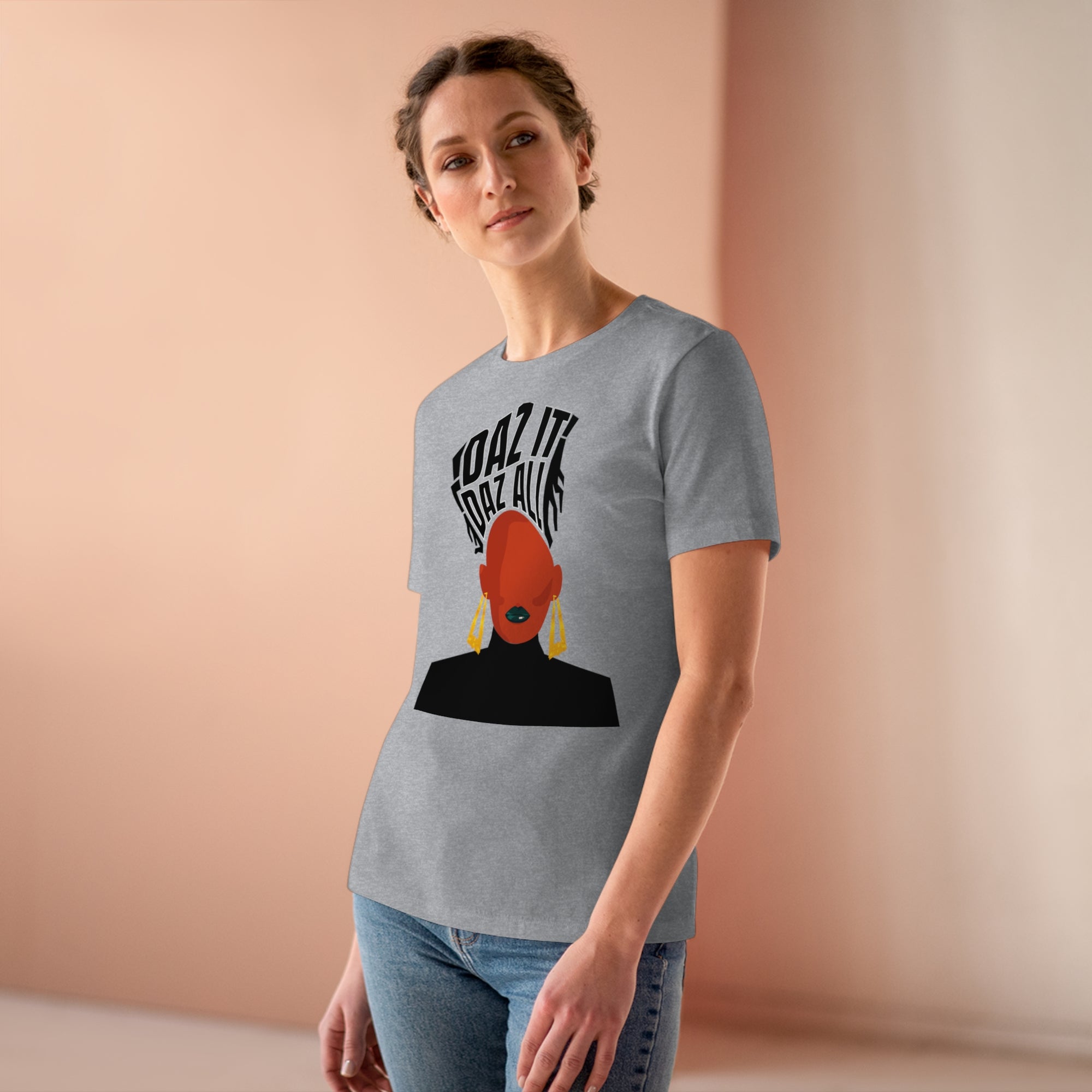 Daz It, Daz All- Women's Premium Tee (Black Lip Logo)