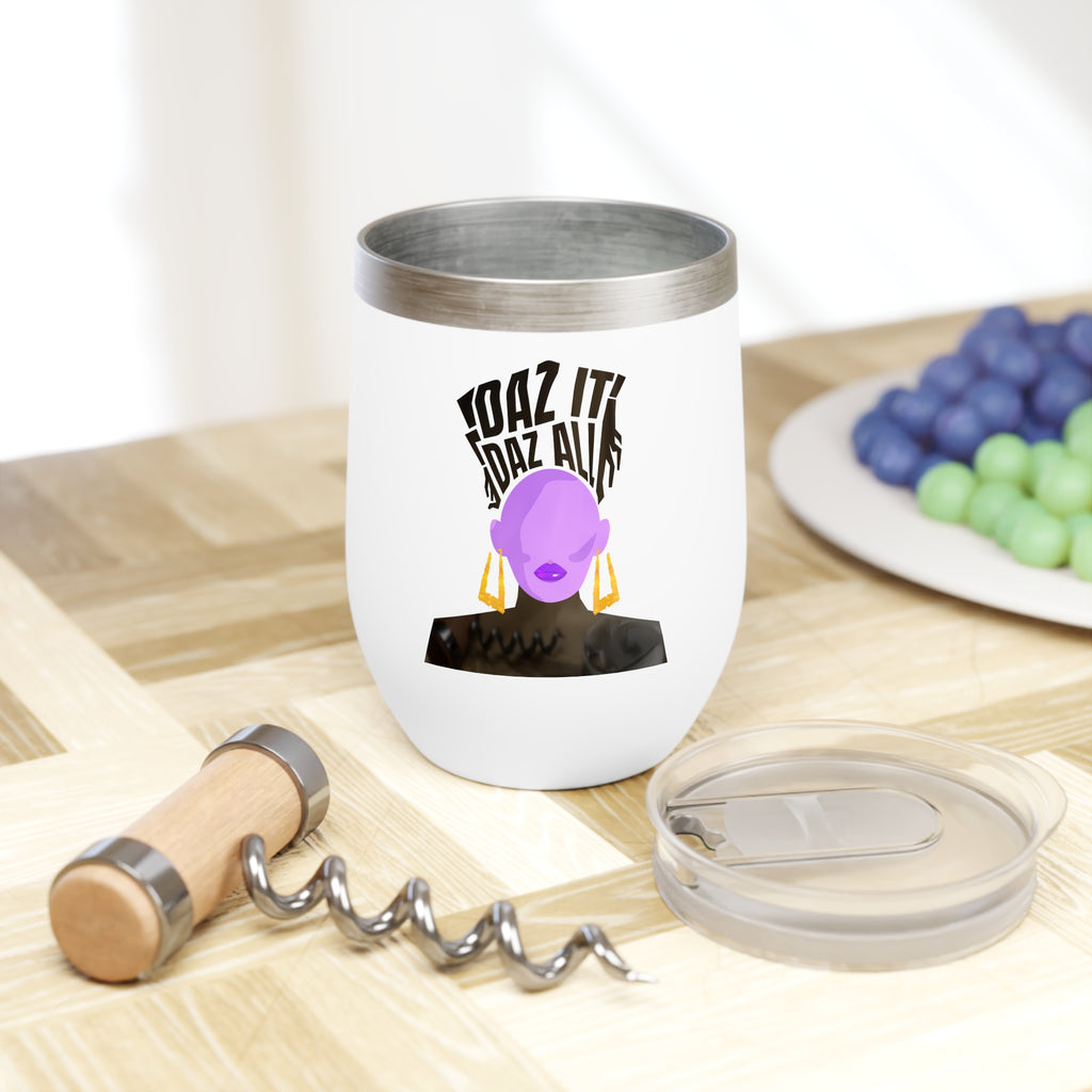 Daz It, Daz All- Chill Wine Tumbler (Orange Lip Logo)