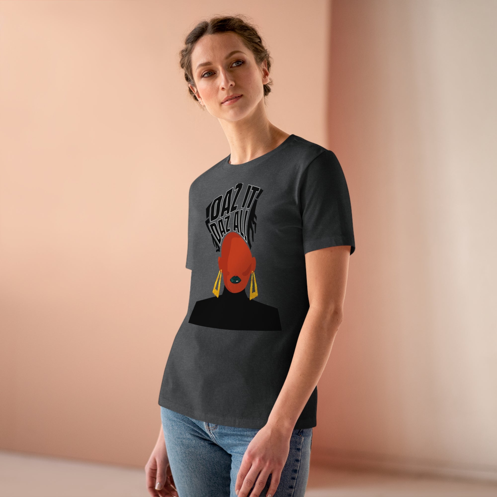 Daz It, Daz All- Women's Premium Tee (Black Lip Logo)