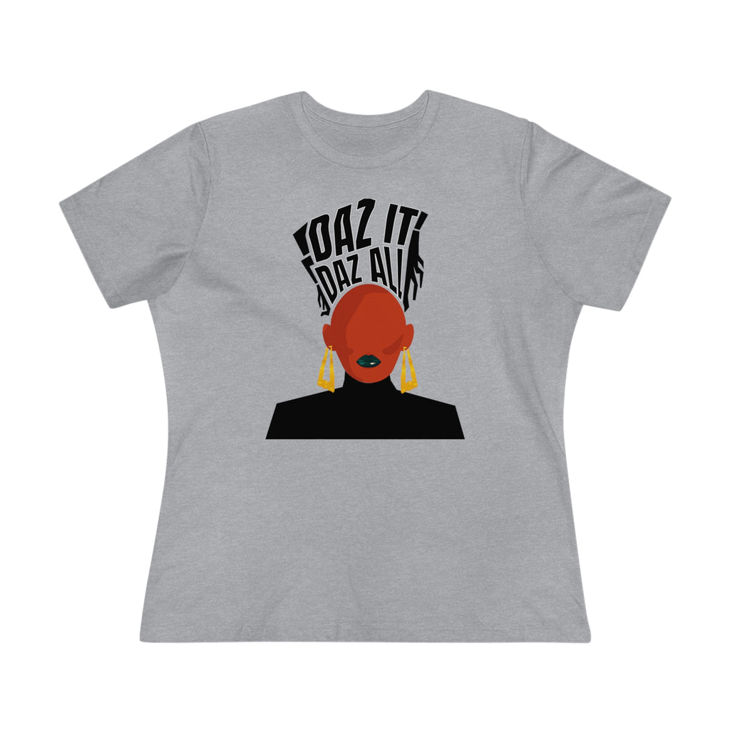 Daz It, Daz All- Women's Premium Tee (Black Lip Logo)