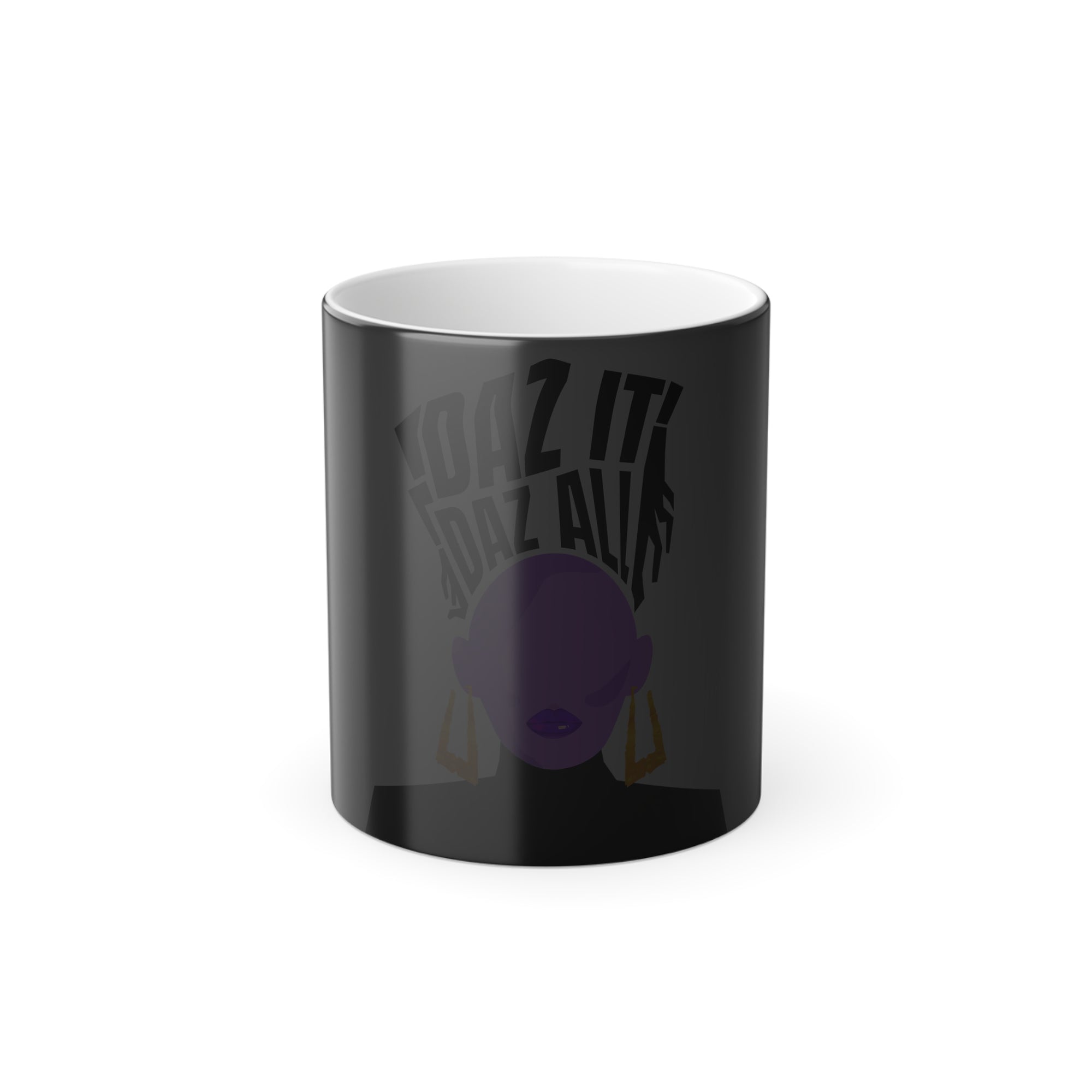 Color Morphing Daz Mug, 11oz (Orange Lip Logo)