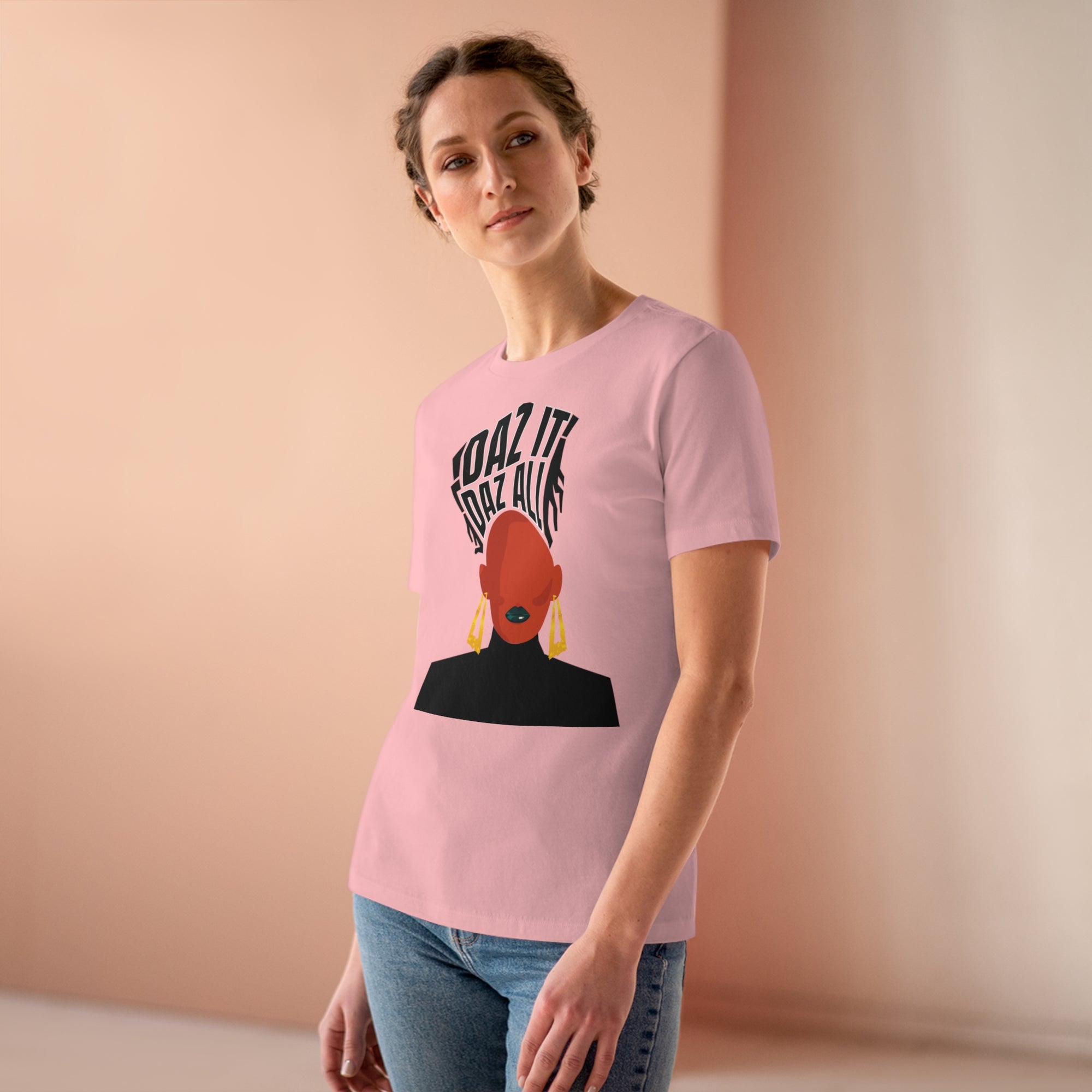 Daz It, Daz All- Women's Premium Tee (Black Lip Logo)