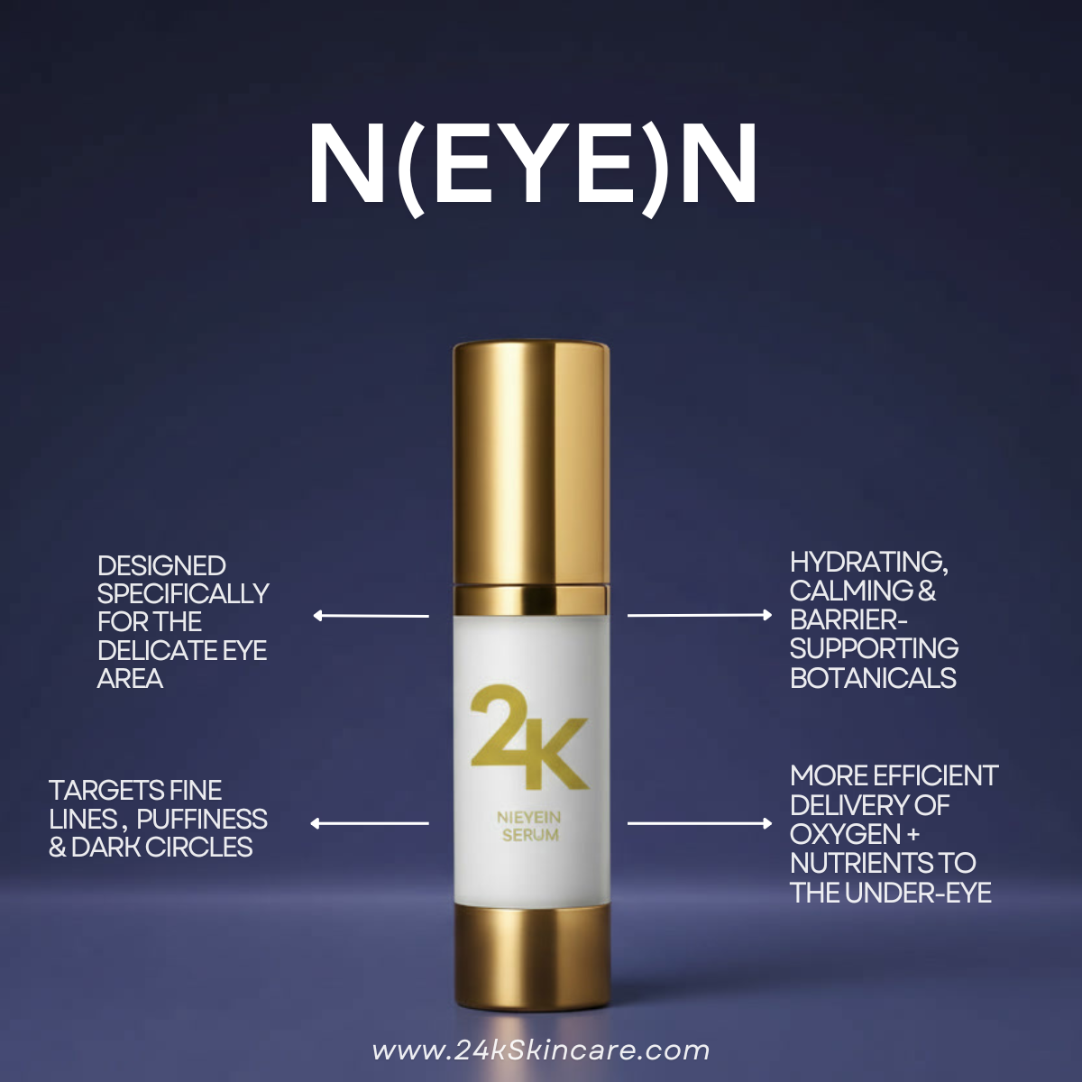 24k Skincare - N(EYE)N SERUM - 15ml (Smooth & Firm)