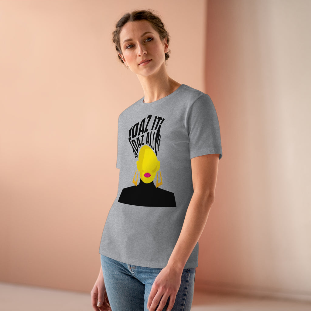Daz It, Daz All- Women's Premium Tee (Pink Lip Logo)