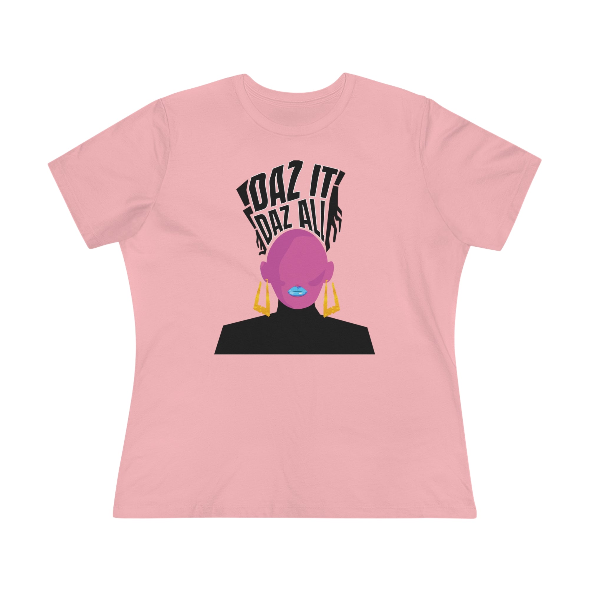 Daz It, Daz All- Women's Premium Tee (Blue Lip Logo)