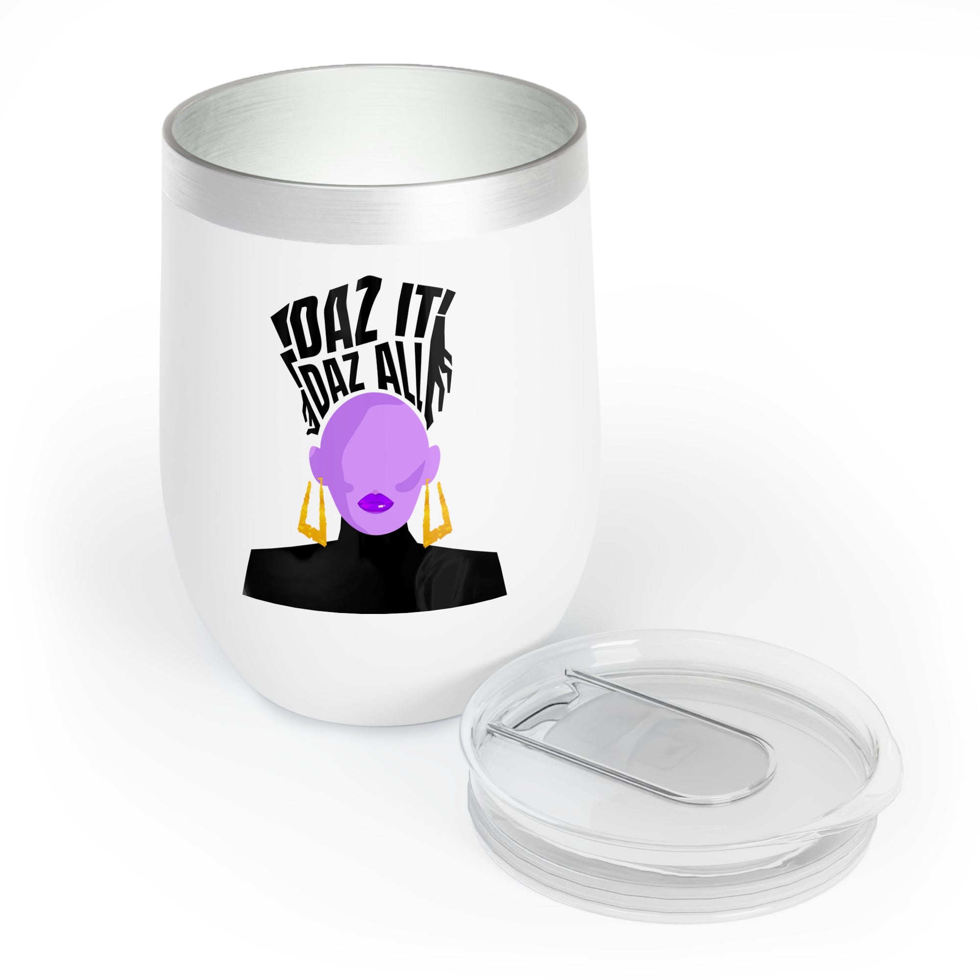 Daz It, Daz All- Chill Wine Tumbler (Orange Lip Logo)