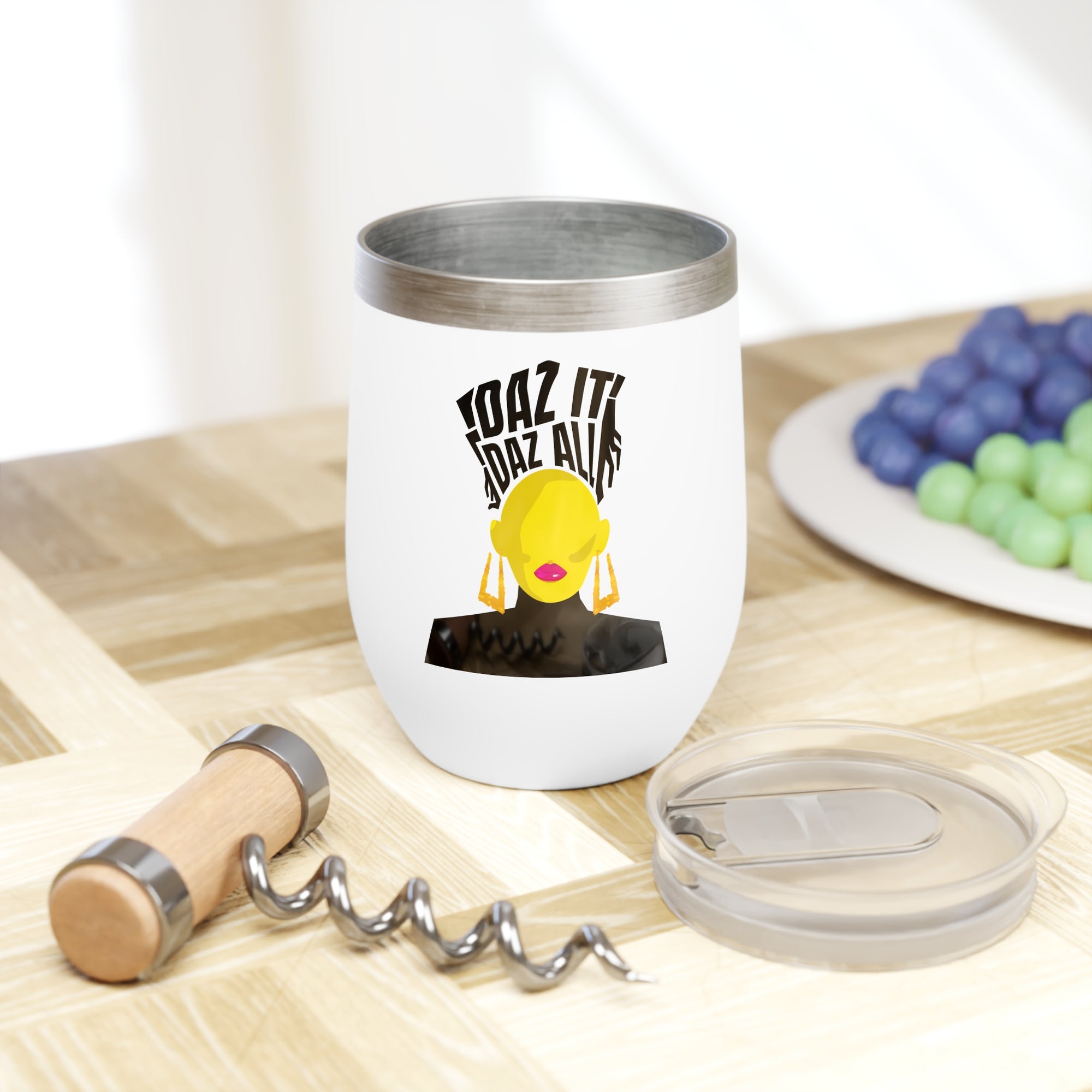 Daz It, Daz All- Chill Wine Tumbler (Pink Lip Logo)