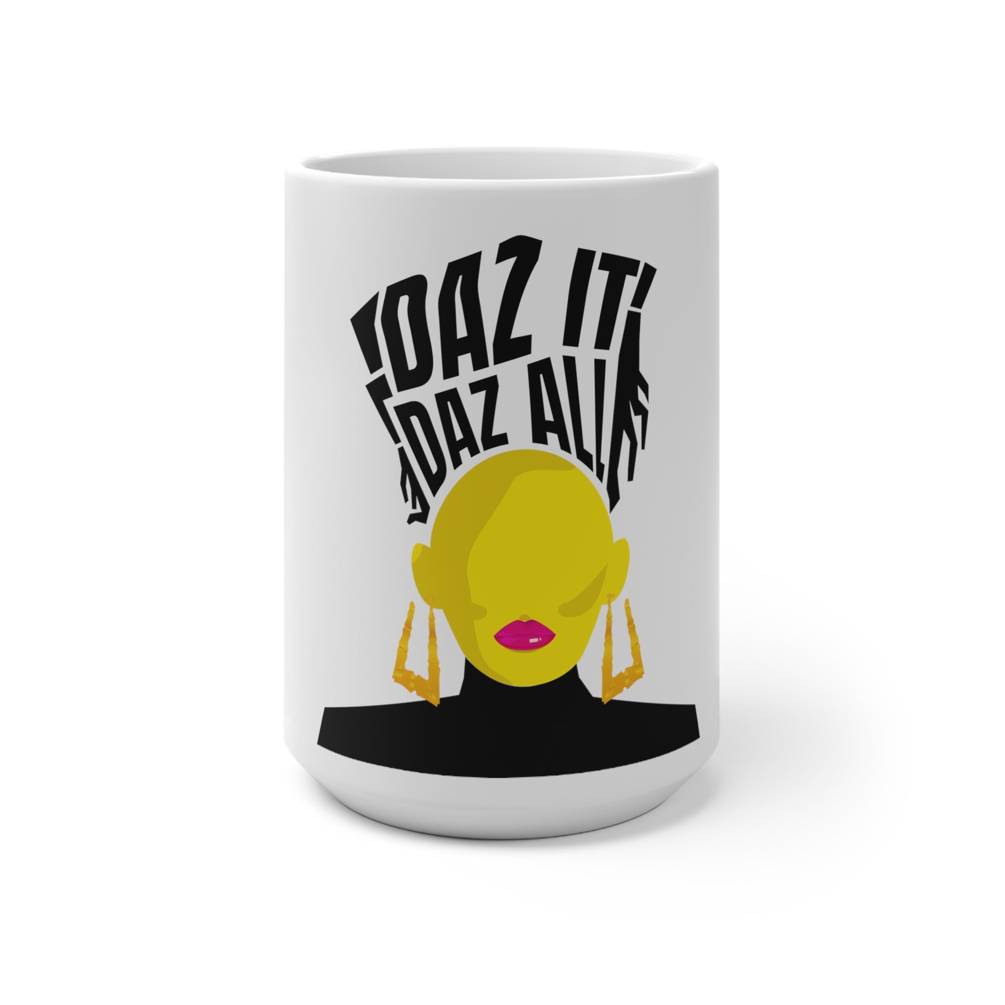 Color Changing Daz Mug, 15oz (Pink Lip Logo)