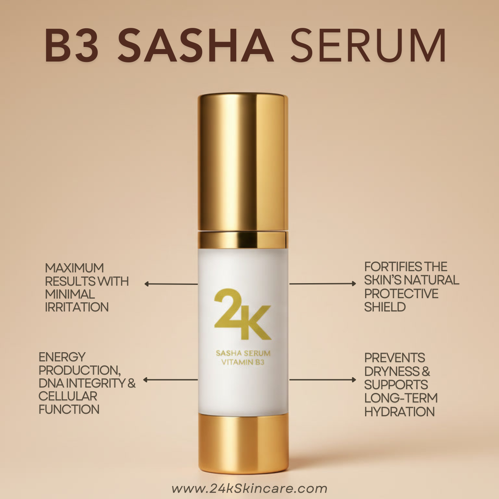 24k Skincare - B3 (SASHA'S SERUM) - 15ml (Skin Barrier/PCOS)