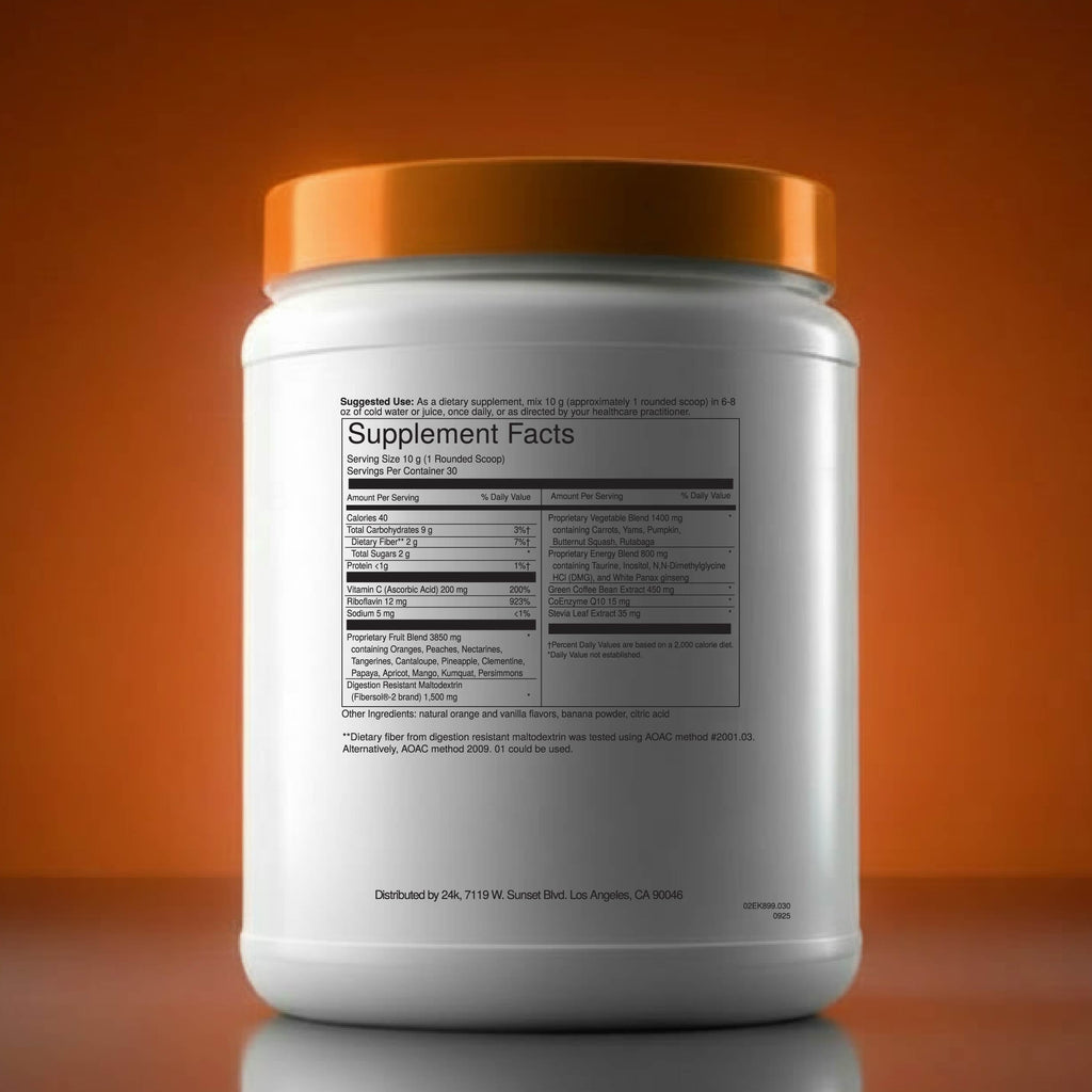 24k Wellness -  SUPER ORANGE (Energy Boost)