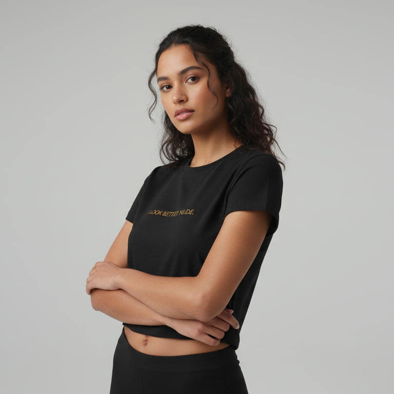 I LOOK BETTER NUDE | Crop Top Shirt