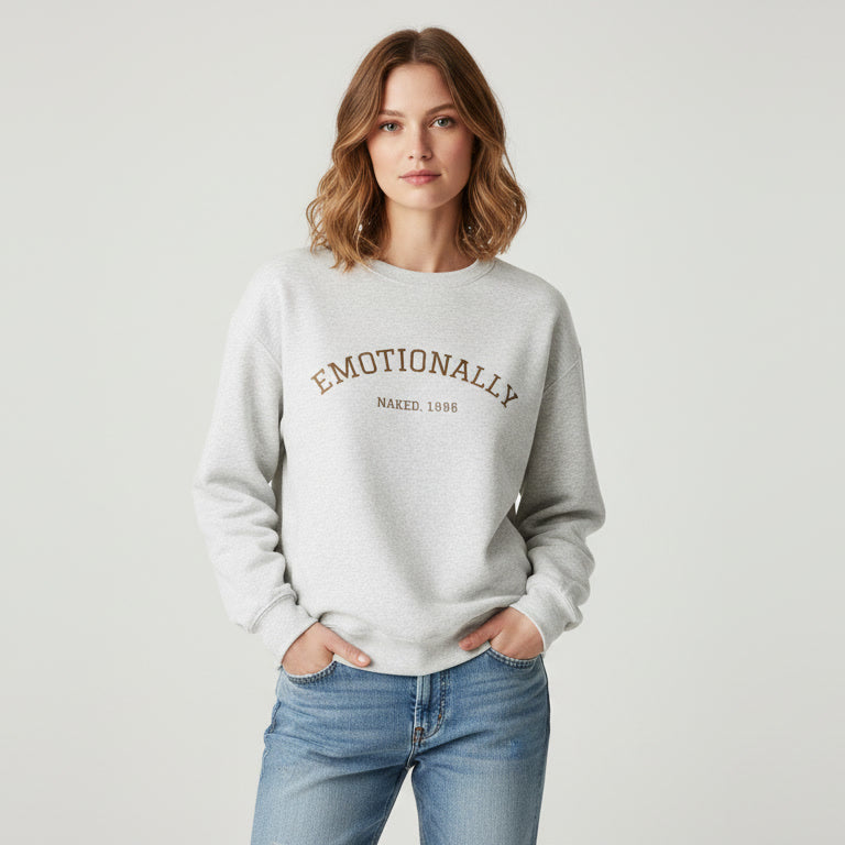 Emotionally Naked | Crewneck Sweatshirt