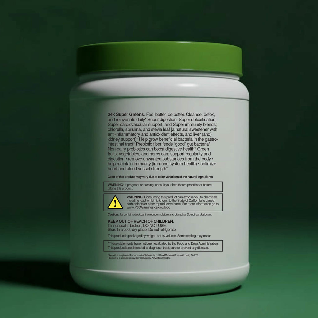 24k Wellness -  SUPER GREENS  (Detox)